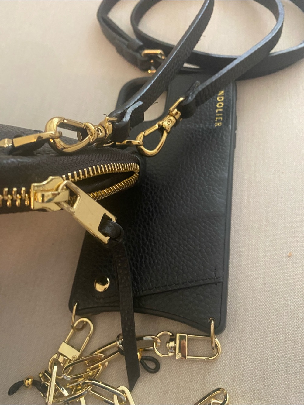 NWOT Bandolier Emma & Expanded Pouch (selling as a set) iPhone 11 + case chain - Picture 2 of 15